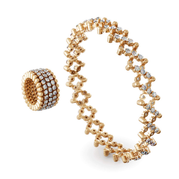         Roségold, Ringe, Serafino Consoli Serafino Multi-Size Ring und Armreif