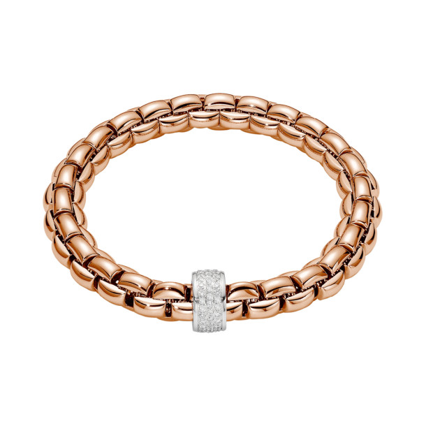         Weißgold, Armschmuck, FOPE Eka Flex'it Armband mit Diamantpavé
