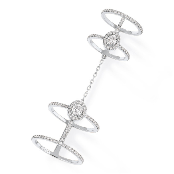         Weißgold, Ringe, Messika Glam'Azone Double Pavé Ring