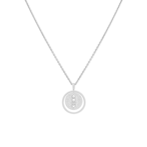         Weißgold, Halsschmuck, Messika Lucky Move MM Pavé Collier