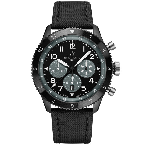         Automatik, Breitling Classic AVI Chronograph GMT 46 Mosquito Night Fighter