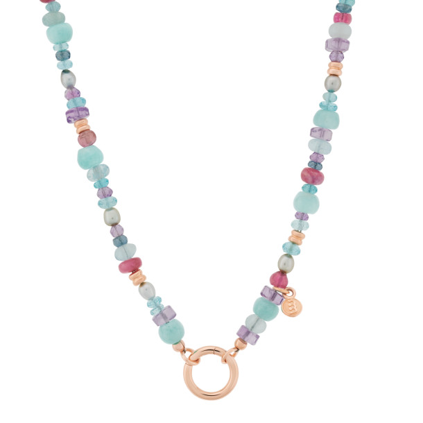         Roségold, Halsschmuck, Bron Edelstein Halskette