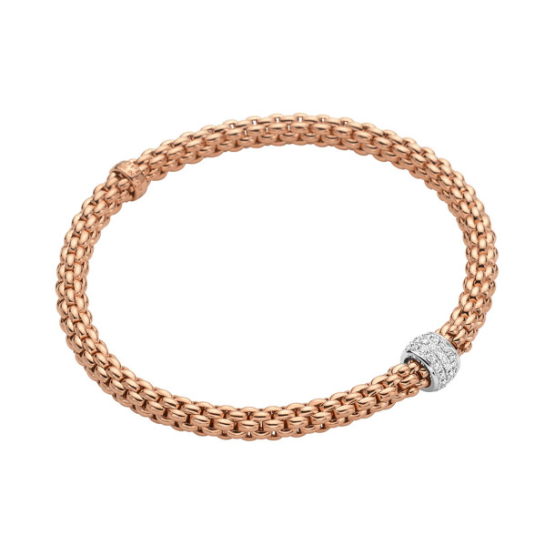         Weißgold, Armschmuck, FOPE Eka Flex'it Armband mit Diamantpavé