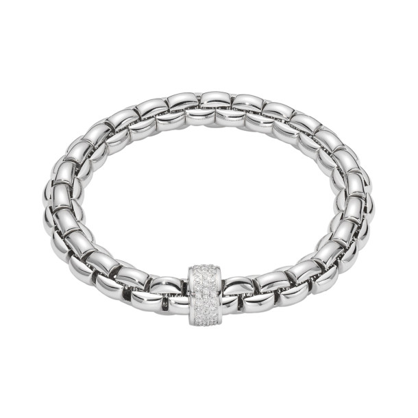         Weißgold, Armschmuck, FOPE Eka Flex'it Armband mit Diamantpavé