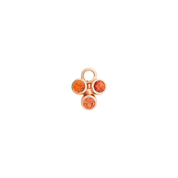         Roségold, Ohrringe, Bron Confetti Einhänger
