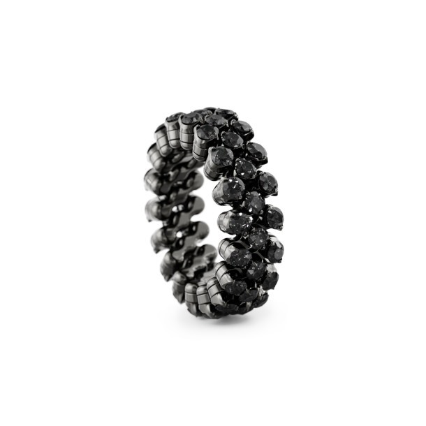         Weißgold, schwarz rhodiniert, Ringe, Serafino Consoli Brevetto Multi-Size Ring