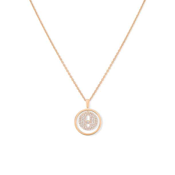         Roségold, Halsschmuck, Messika Lucky Move PM Pavé Collier