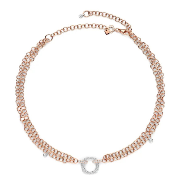         Roségold, Halsschmuck, Bigli Elements Anhänger mit Kette