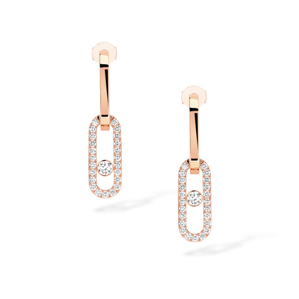         Roségold, Ohrringe, Messika Move Link Ohrhänger