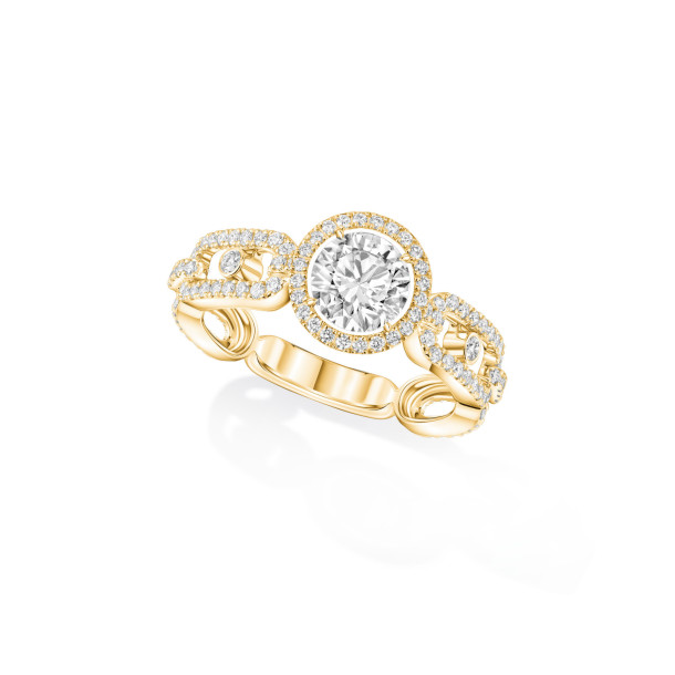         Gelbgold, Ringe, Messika Move Link Solitär Ring