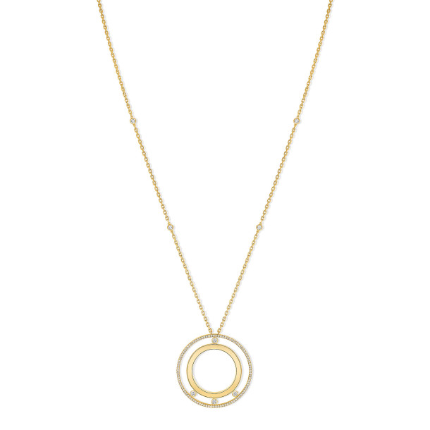         Gelbgold, Halsschmuck, Messika Lange Move Romane Halskette