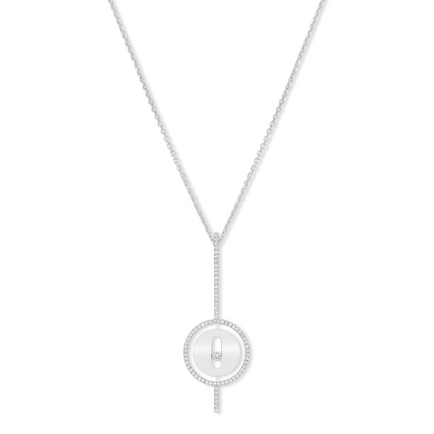         Weißgold, Halsschmuck, Messika Lucky Move Arrow Collier