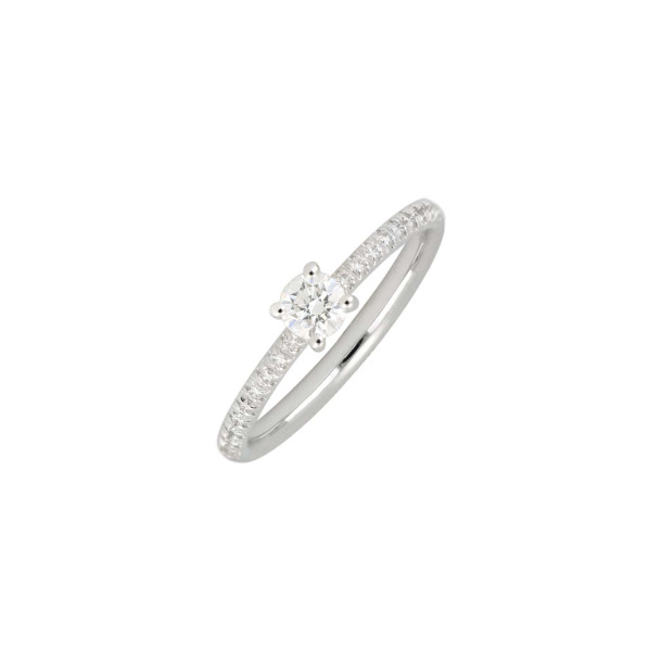         Weißgold, Ringe, Juwelier Jasper Schmuck Solitär-Brillantring