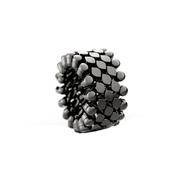         Weißgold, schwarz rhodiniert, Ringe, Serafino Consoli Brevetto Multi-Size Ring