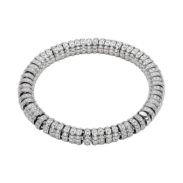         Weißgold, Armschmuck, FOPE Eka Flex'it Armband mit Diamantpavé