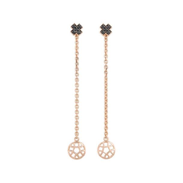         Roségold, Ohrringe, Bron Toujours Ajour Ohrschmuck