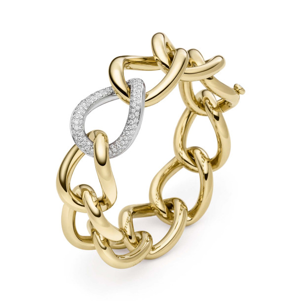         Gelbgold, Armschmuck, IsabelleFa Armband "Grace 24" Pavé