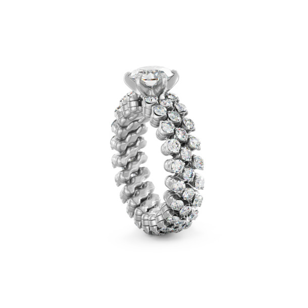         Weißgold, Ringe, Serafino Consoli Brevetto Solitaire Multi-Size Ring
