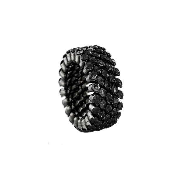         Weißgold, schwarz rhodiniert, Ringe, Serafino Consoli Brevetto Multi-Size Ring