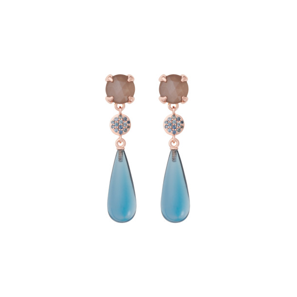         Roségold, Ohrringe, Bron Catch Ohrschmuck