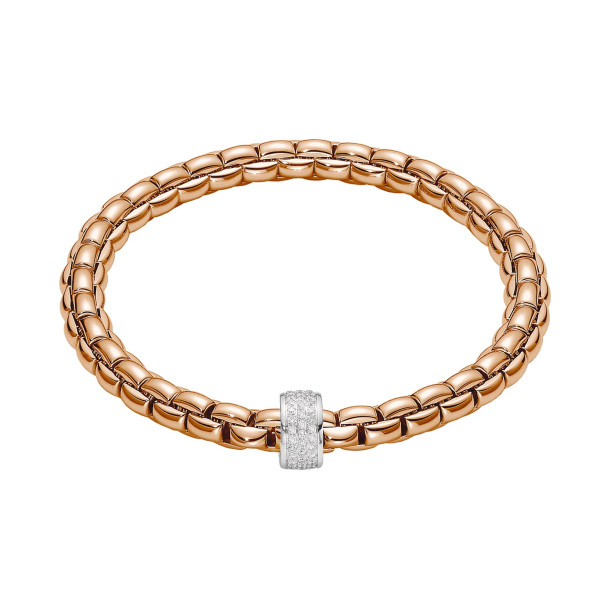         Weißgold, Armschmuck, FOPE Eka Flex'it Armband mit Diamantpavé