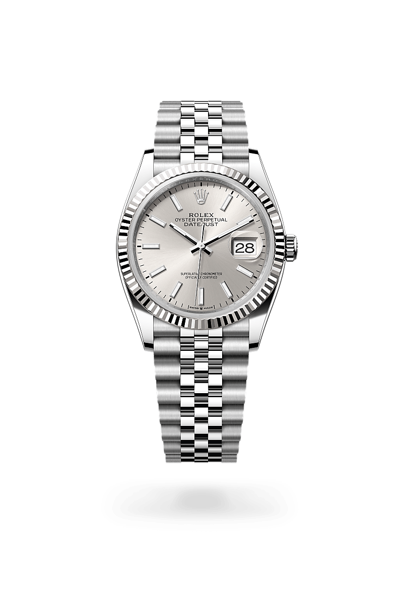 Rolex Datejust 36 M126234-0013 Herrenuhr - Oyster, 36 mm, Edelstahl Oystersteel und Weißgold 