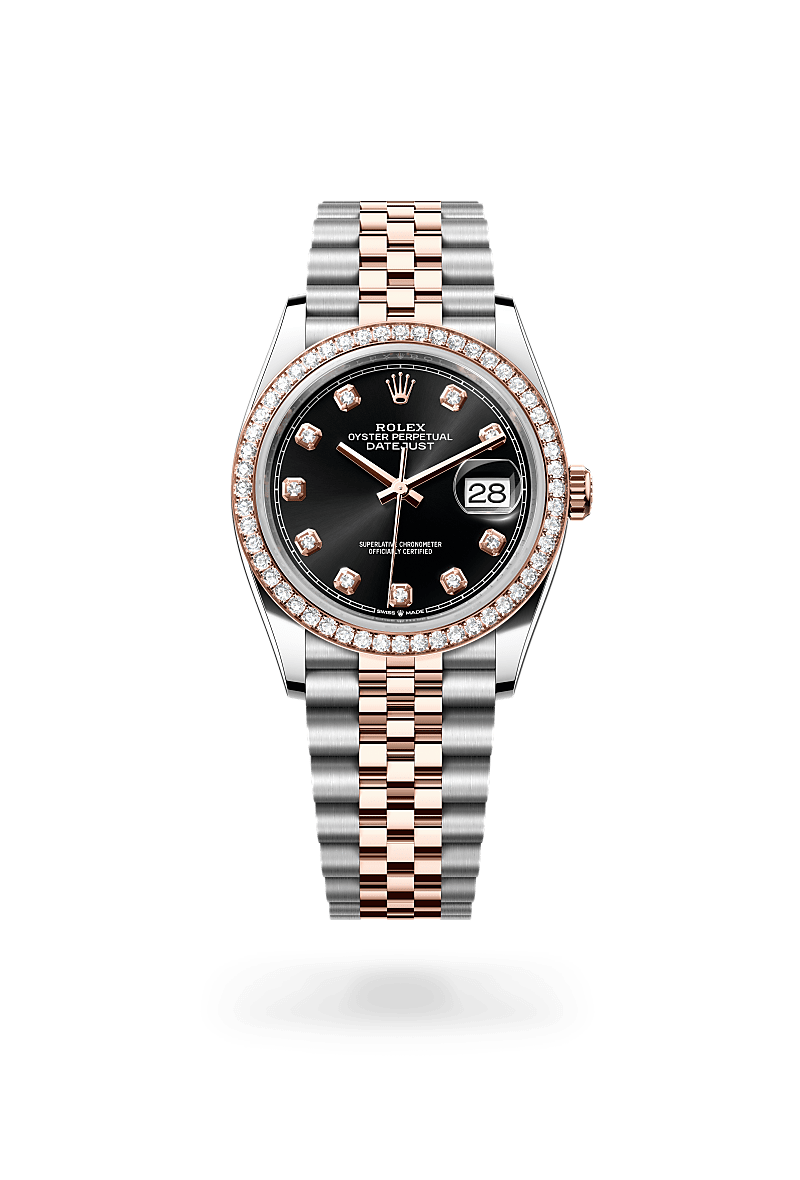 Rolex Datejust 36 Herrenuhr (M126281RBR-0007) Oyster, 36 mm, Edelstahl Oystersteel und Everose-Gold mit Diamanten