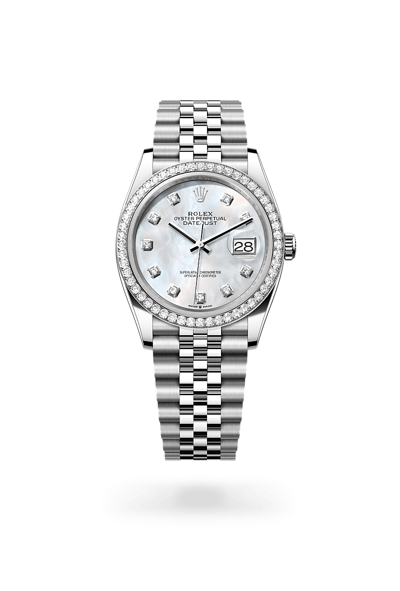 Rolex Datejust 36 M126284RBR-0011 Herrenuhr - Oyster, 36 mm, Edelstahl Oystersteel und Weißgold mit Diamanten