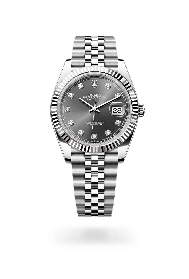 Rolex Datejust 41 Herrenuhr (M126334-0006) Oyster, 41 mm, Edelstahl Oystersteel und Weißgold