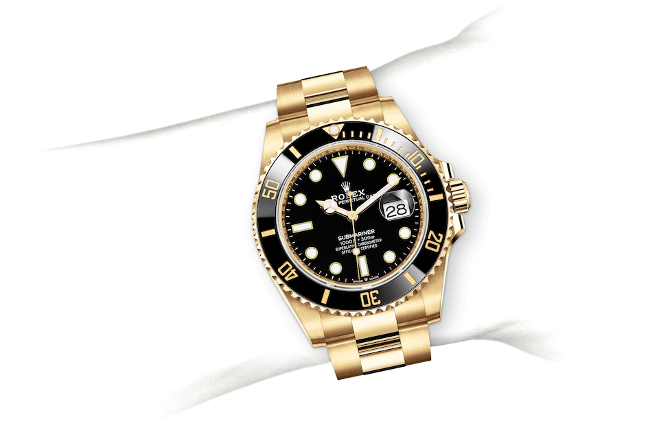 gold silver rolex submariner