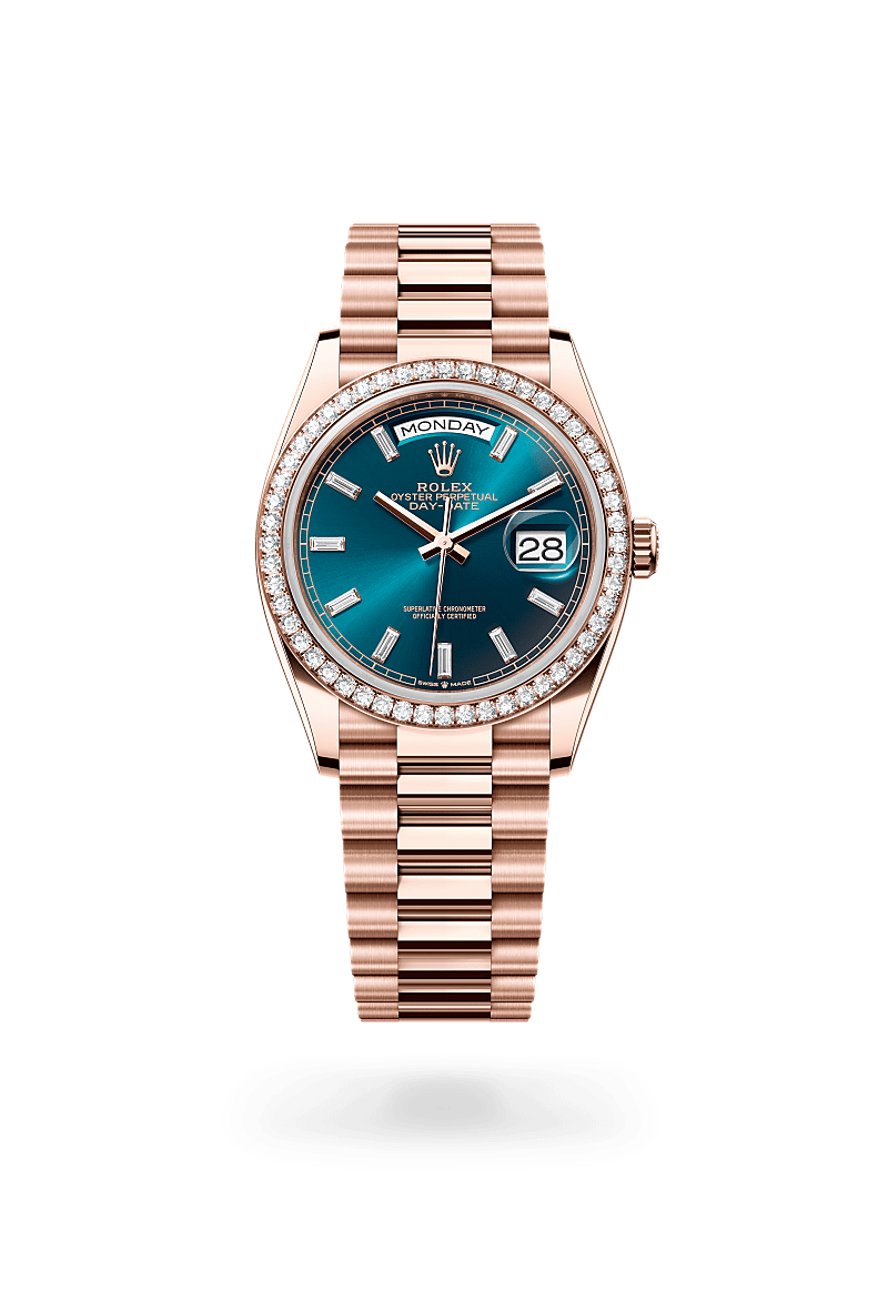 Rolex Day-Date 36 M128345RBR-0083 Herrenuhr - Oyster, 36 mm, Everose-Gold mit Diamanten 