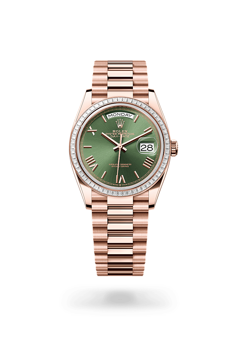 Rolex Day-Date 36 M128395TBR-0033 Herrenuhr - Oyster, 36 mm, Everose-Gold mit Diamanten 