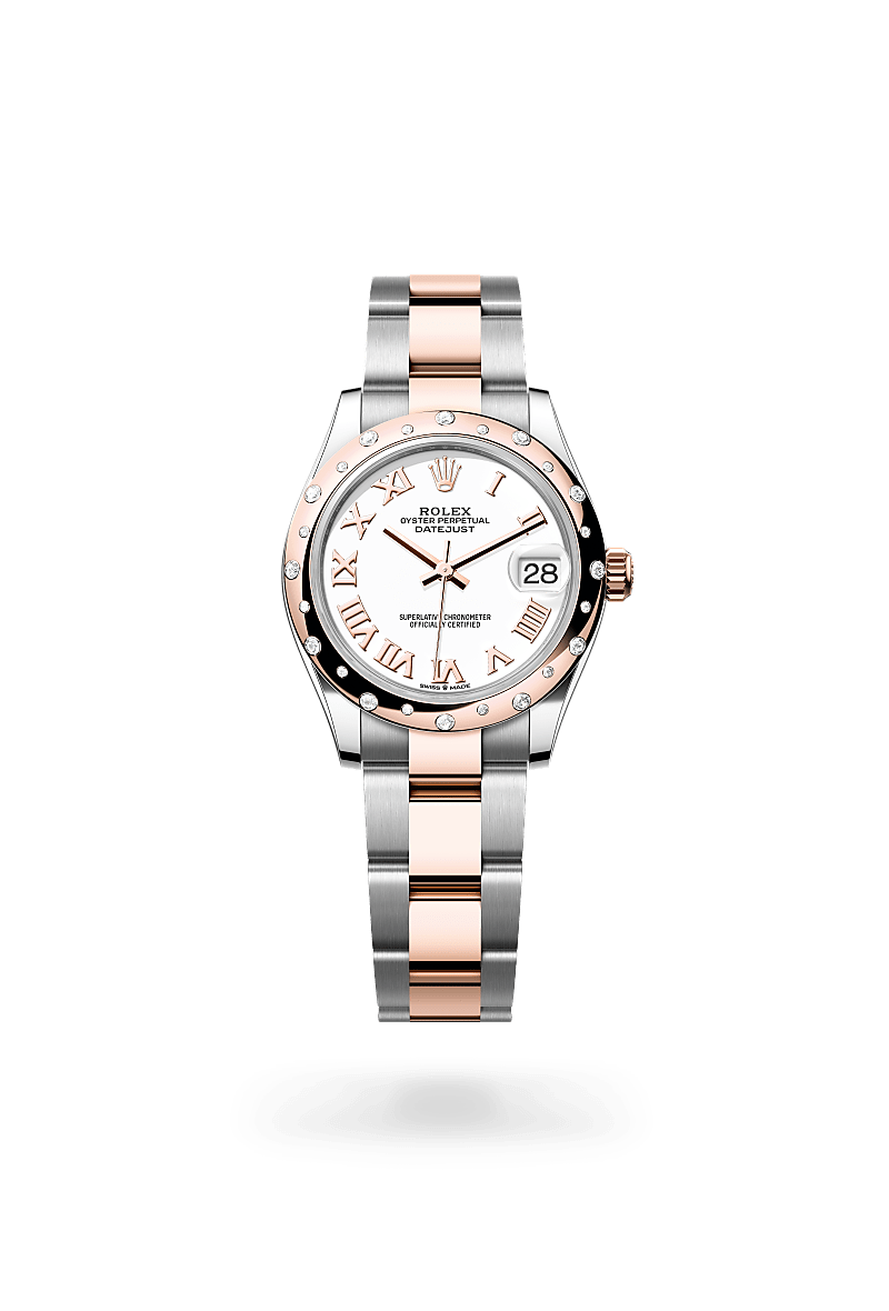 Rolex Datejust 31 Herrenuhr (M278341RBR-0001) Oyster, 31 mm, Edelstahl Oystersteel und Everose-Gold mit Diamanten