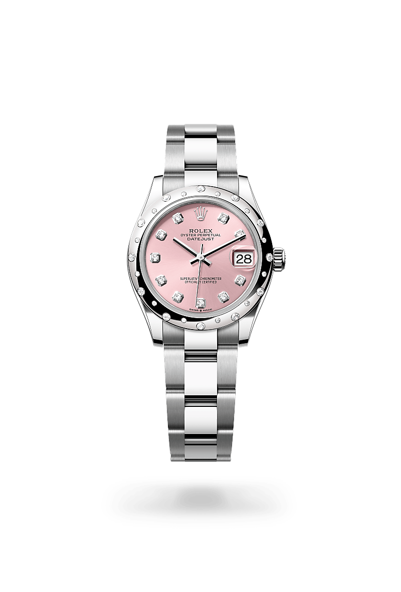 Rolex Datejust 31 Herrenuhr (M278344RBR-0033) Oyster, 31 mm, Edelstahl Oystersteel und Weißgold mit Diamanten