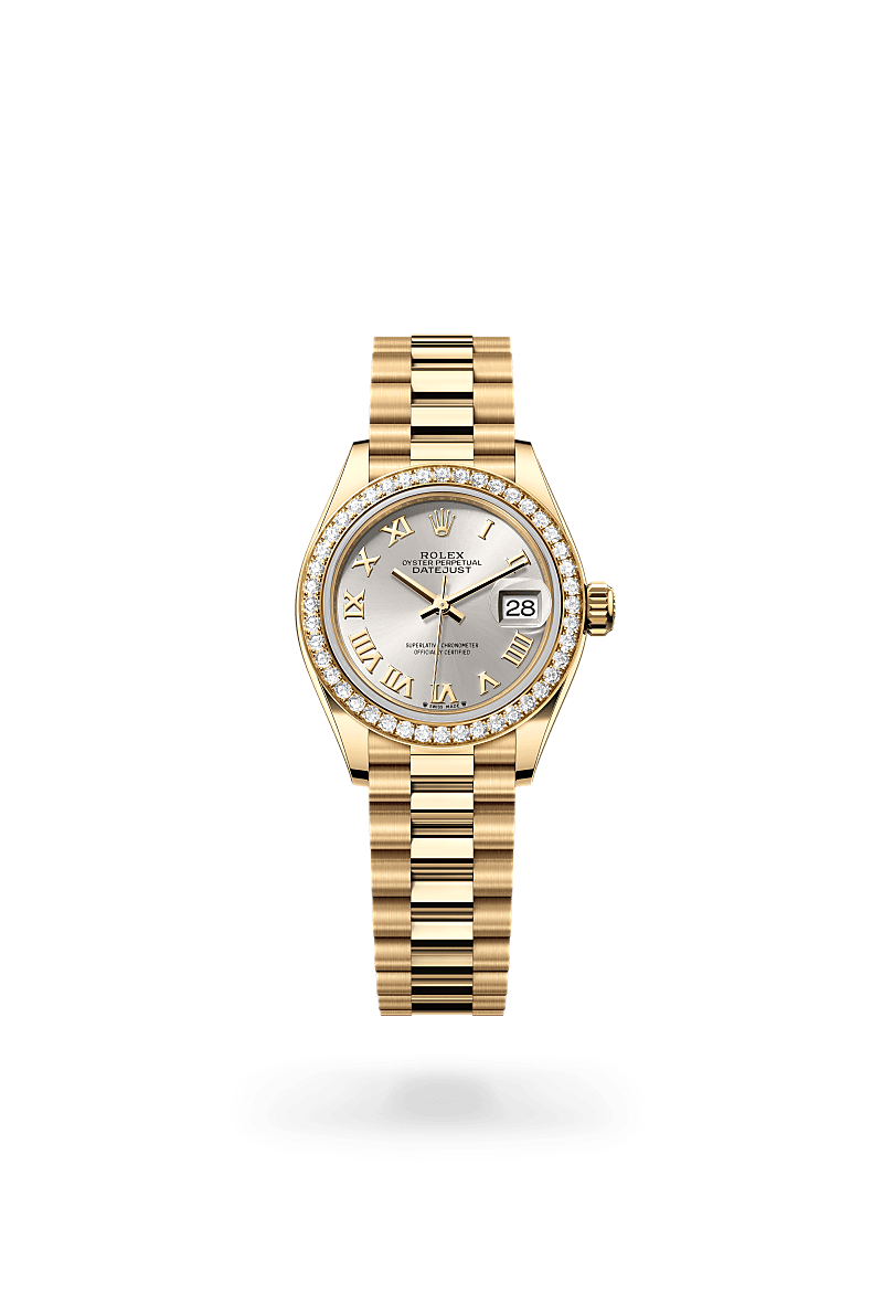 Rolex Lady-Datejust Herrenuhr (M279138RBR-0017) Oyster, 28 mm, Gelbgold mit Diamanten