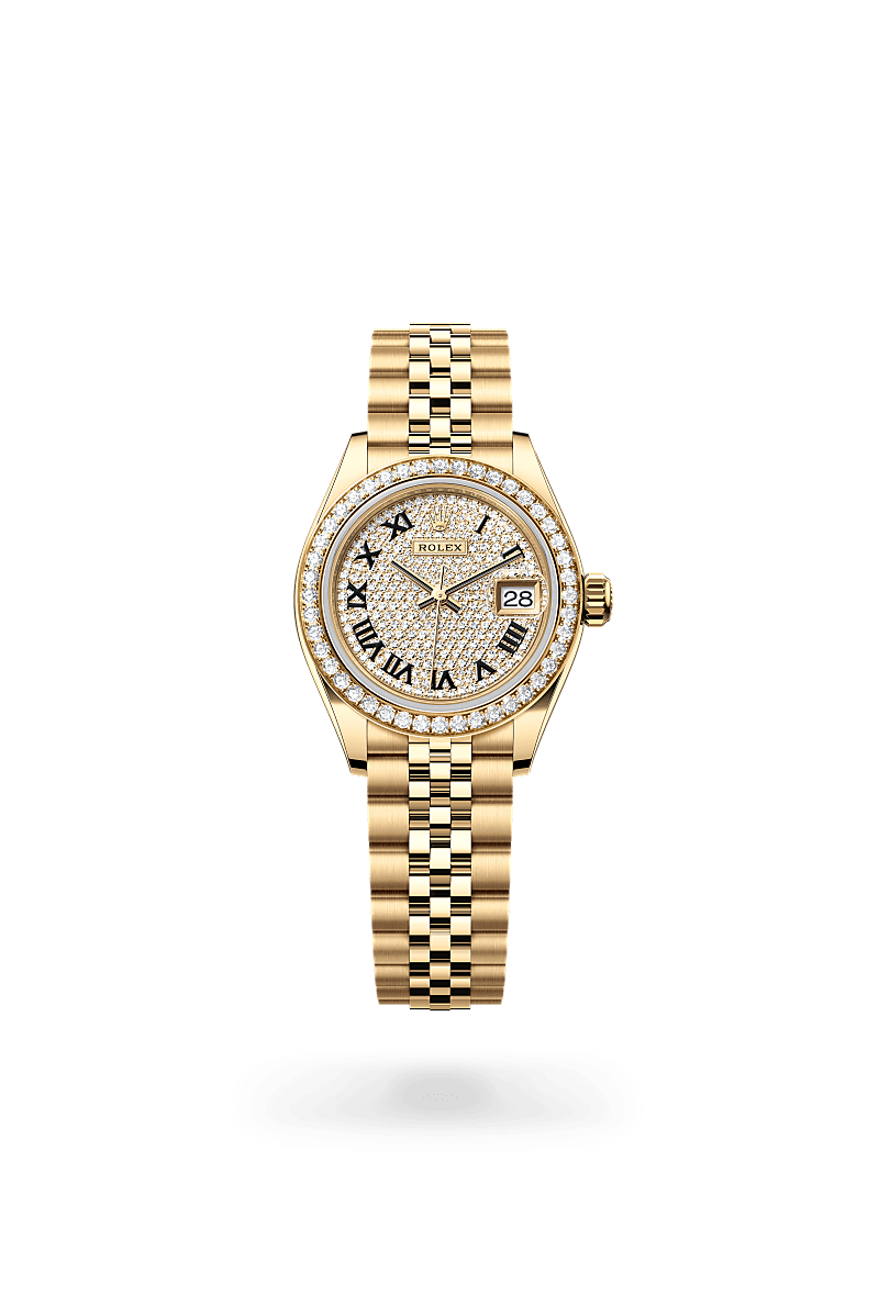 Rolex Lady-Datejust Herrenuhr (M279138RBR-0030) Oyster, 28 mm, Gelbgold mit Diamanten