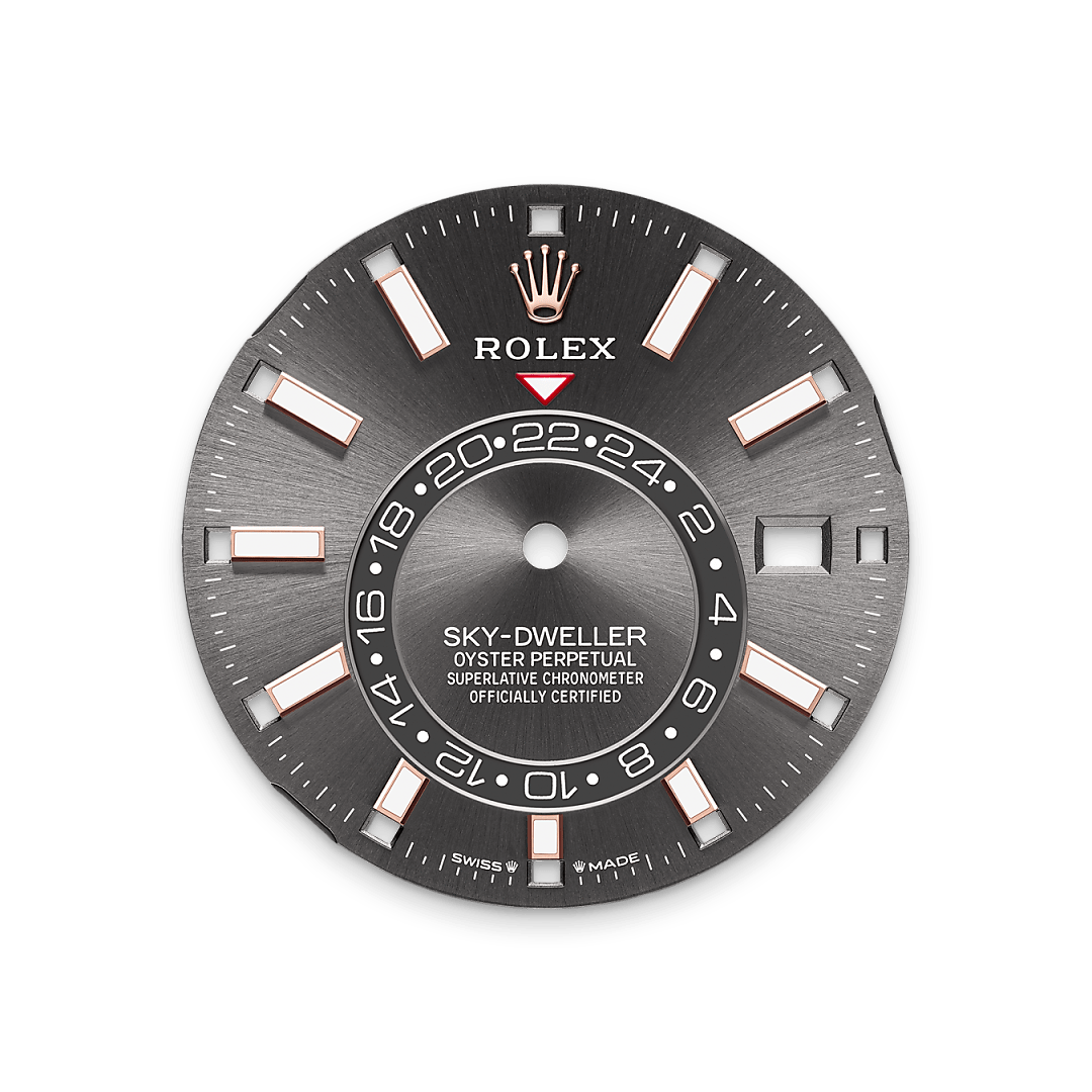 Schiefergraues Zifferblatt